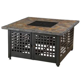 Endless Summer The Elizabeth 42 in. W x 22.5 in. H Square TileMarble Mantel LP Gas Outdoor Fire Pit GAD15286G