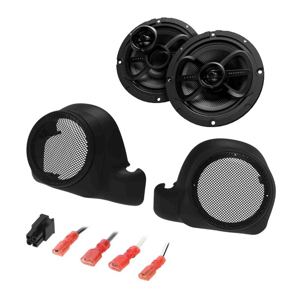 Infinity Perfect Tckit 2 speaker Plug n play Kit Compatible With 2014 Up Harley For Lower Fairing With Twin Cooled Engine