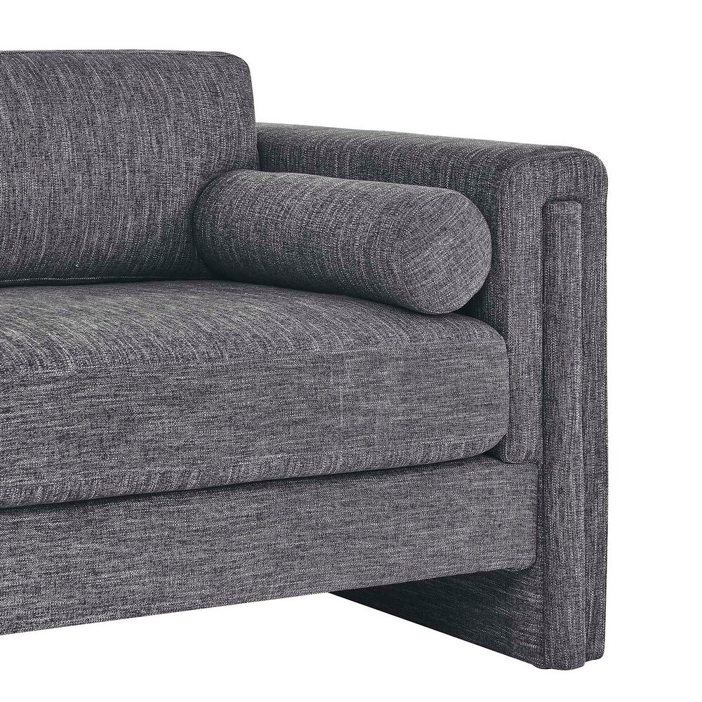 JASIWAY Modern Upholstered Sofa Loveseat with 2 Pillows