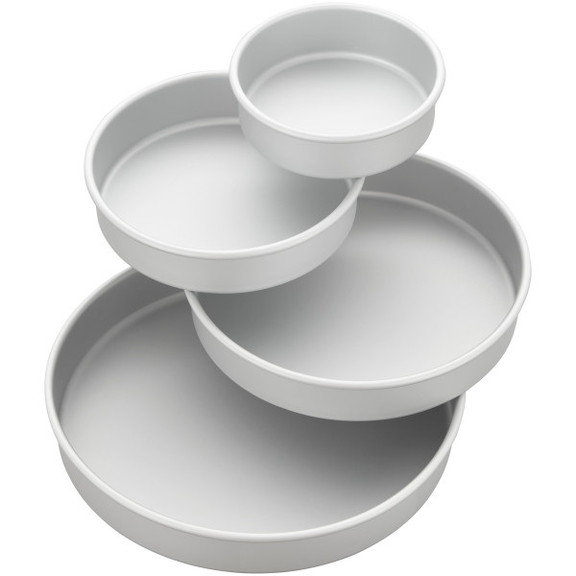 Wilton 2105 2101 Round Cake Pans  4 Piece Set for ...