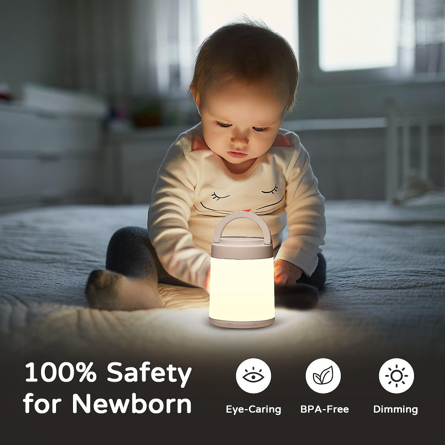 Baby Night Light Kids Night Light，10 Colors Dimmable Night Light For Kids Lamp，rechargeable Portable Night Light Lamp，remote+timer Nursery Lamp，small