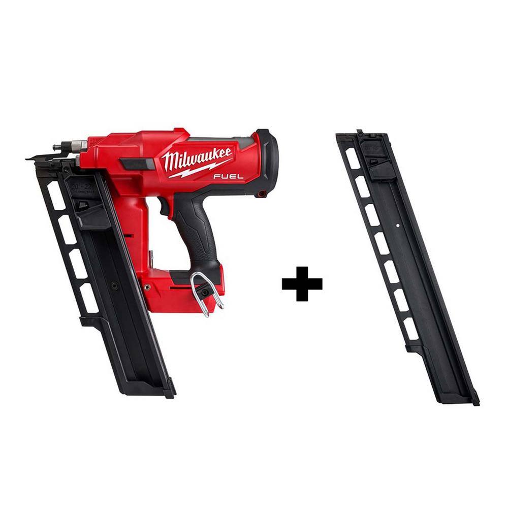 MW M18 FUEL 3-12 in. 18-Volt 21-Degree Lithium-Ion Brushless Cordless Framing Nailer Tool-Only with Extended Capacity Mag 2744-20-48-08-2744