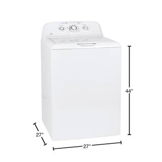 GE 4.2 cu. ft. White Top Load Washer with Agitator GTW335ASNWW