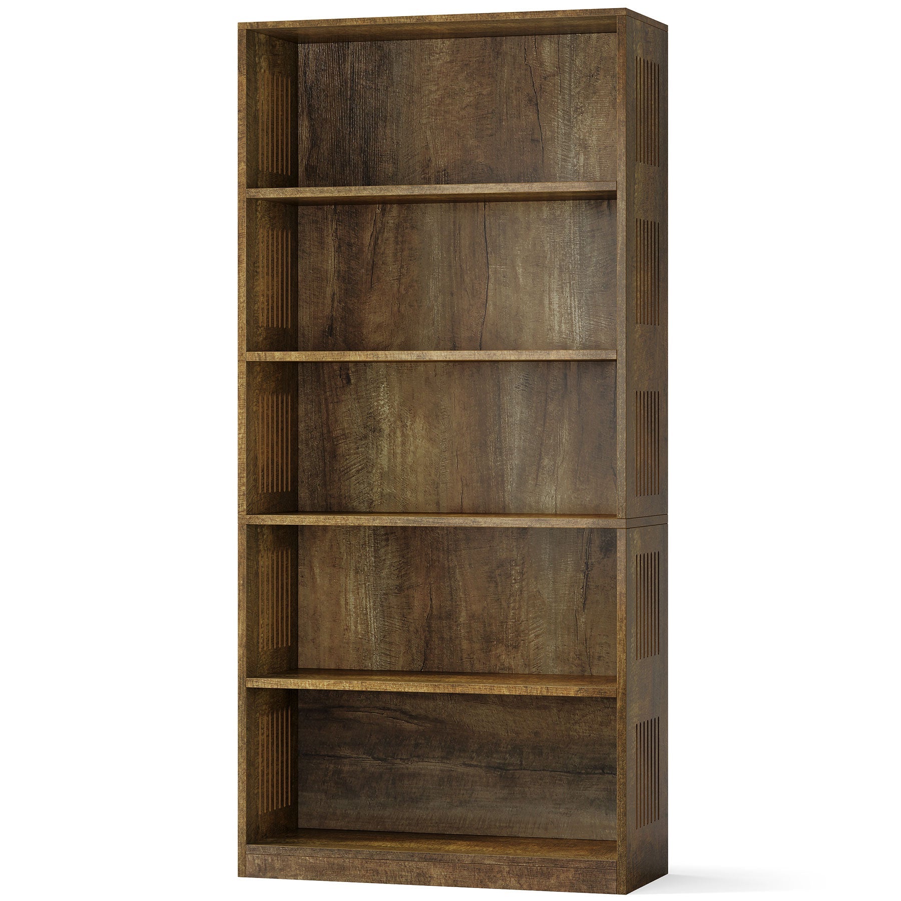 67 Bookshelf, Freestanding 5-Tier Bookcase Display Storage Shelf