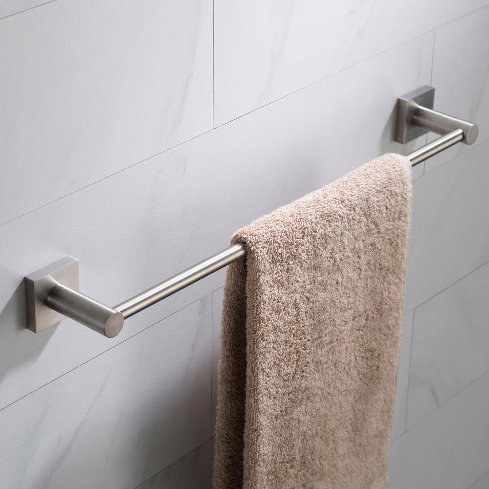 KRAUS Ventus 18 in. Bathroom Towel Bar in Brushed Nickel KEA-17736BN