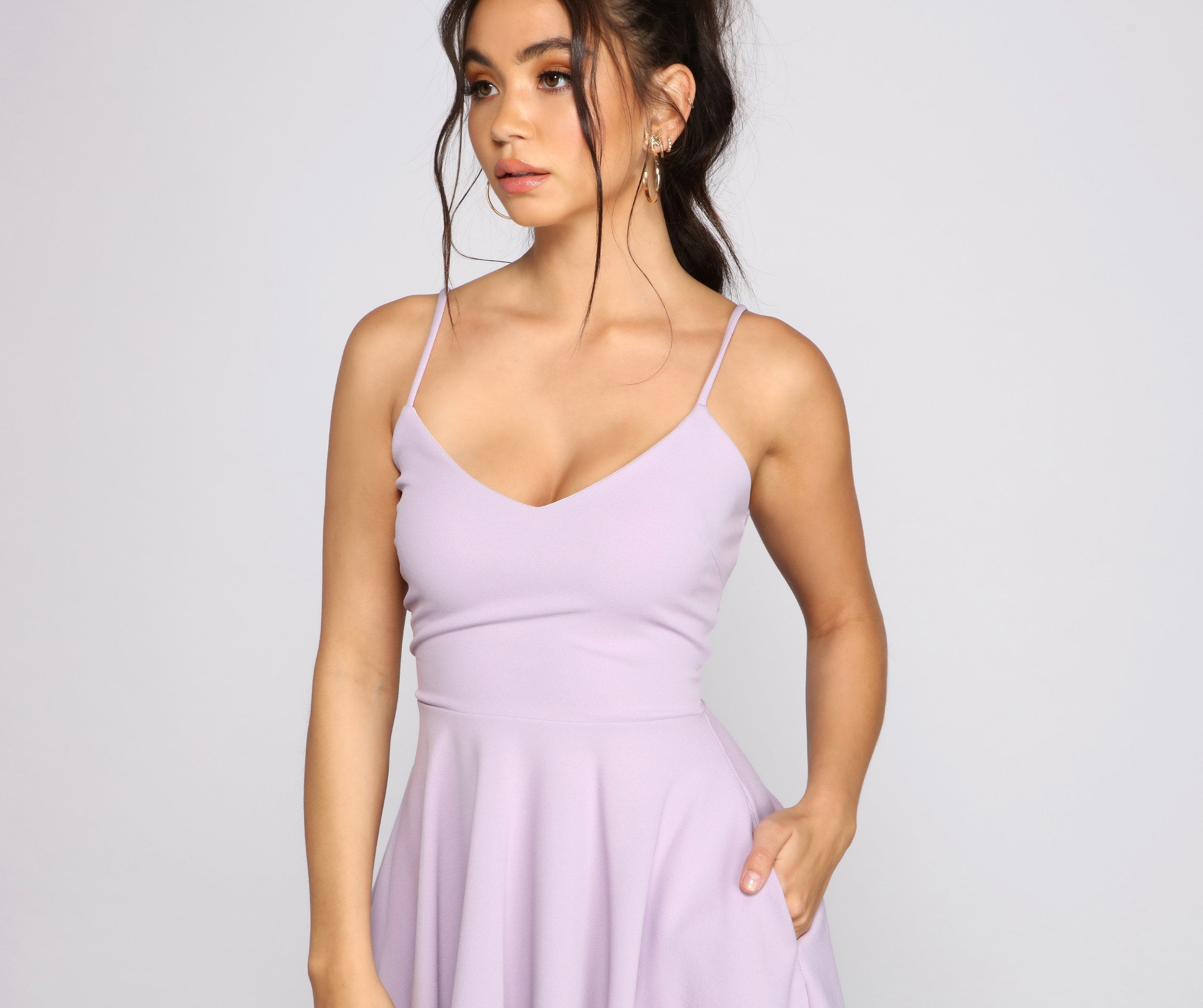 Twirl Around Ponte Skater Dress