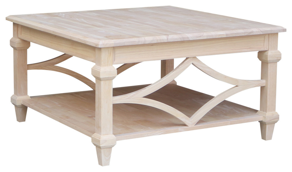 Josephine Square Coffee Table   Traditional   Coffee Tables   by International Concepts  Houzz