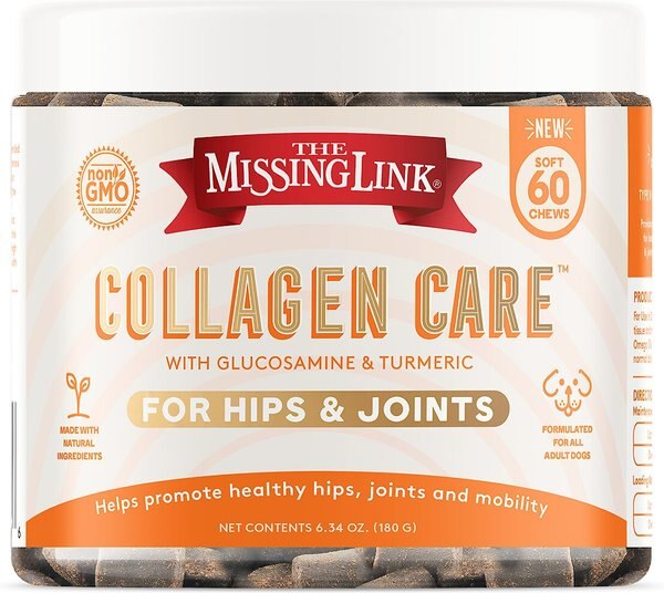 The Missing Link Collagen Care Hips and Joints Soft Chews Dog Supplement