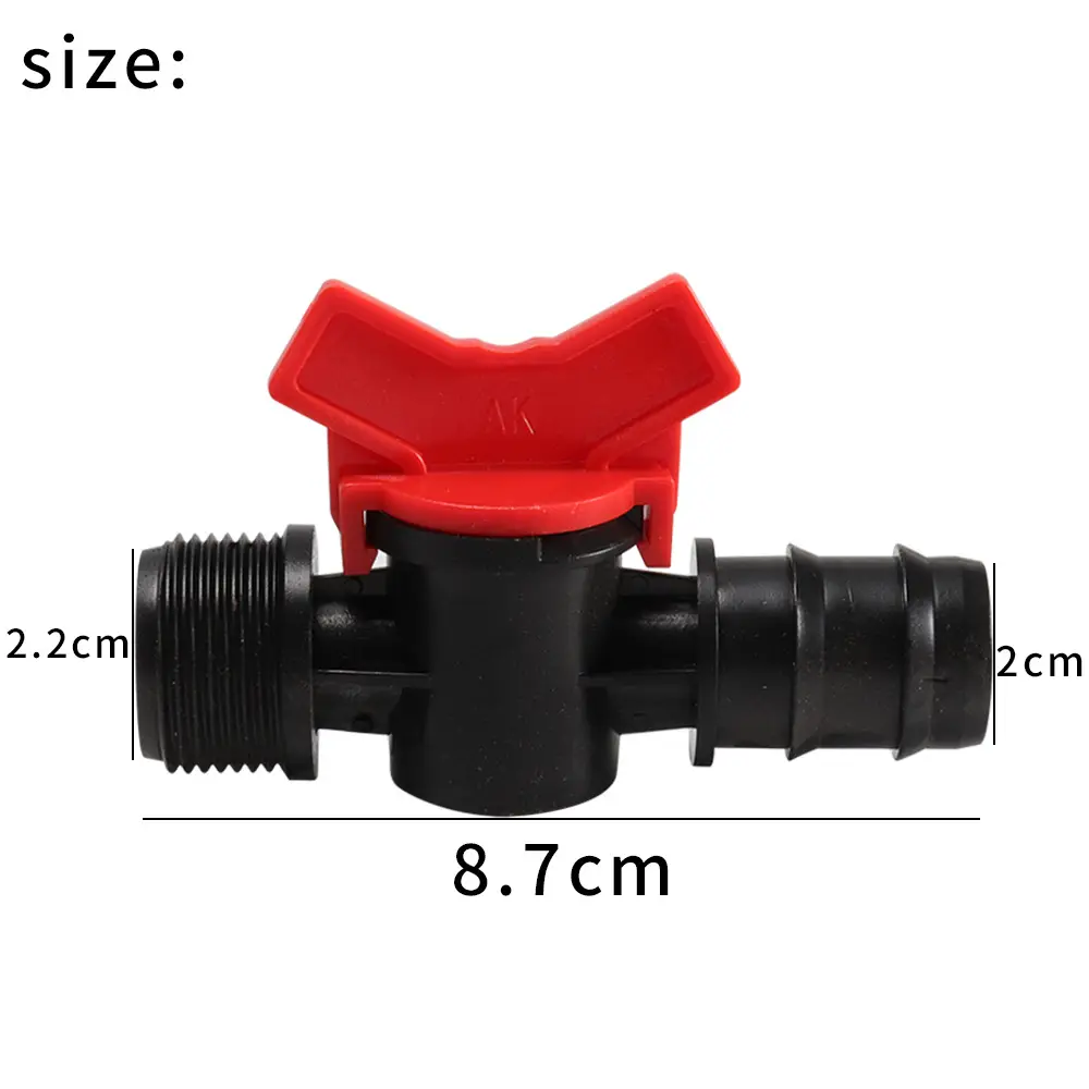 POM new material 25mm turn 6 minute thread ball control regulating switch watering irrigation manual