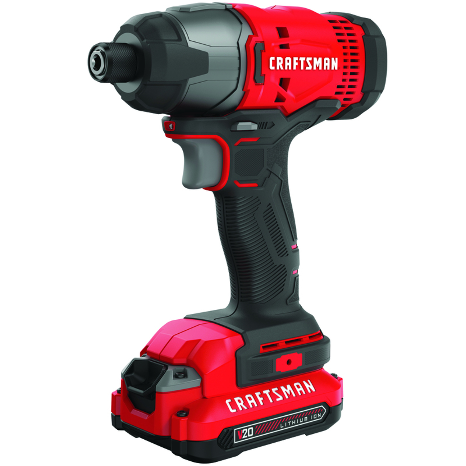 Craftsman V20 1/4 in. Cordless Brushed Impact Driver Kit (Battery \u0026 Charger)