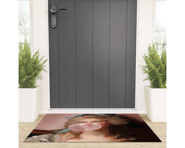 Jonas Loose Bubblegum Princess Looped Vinyl Welcome Mat Society6