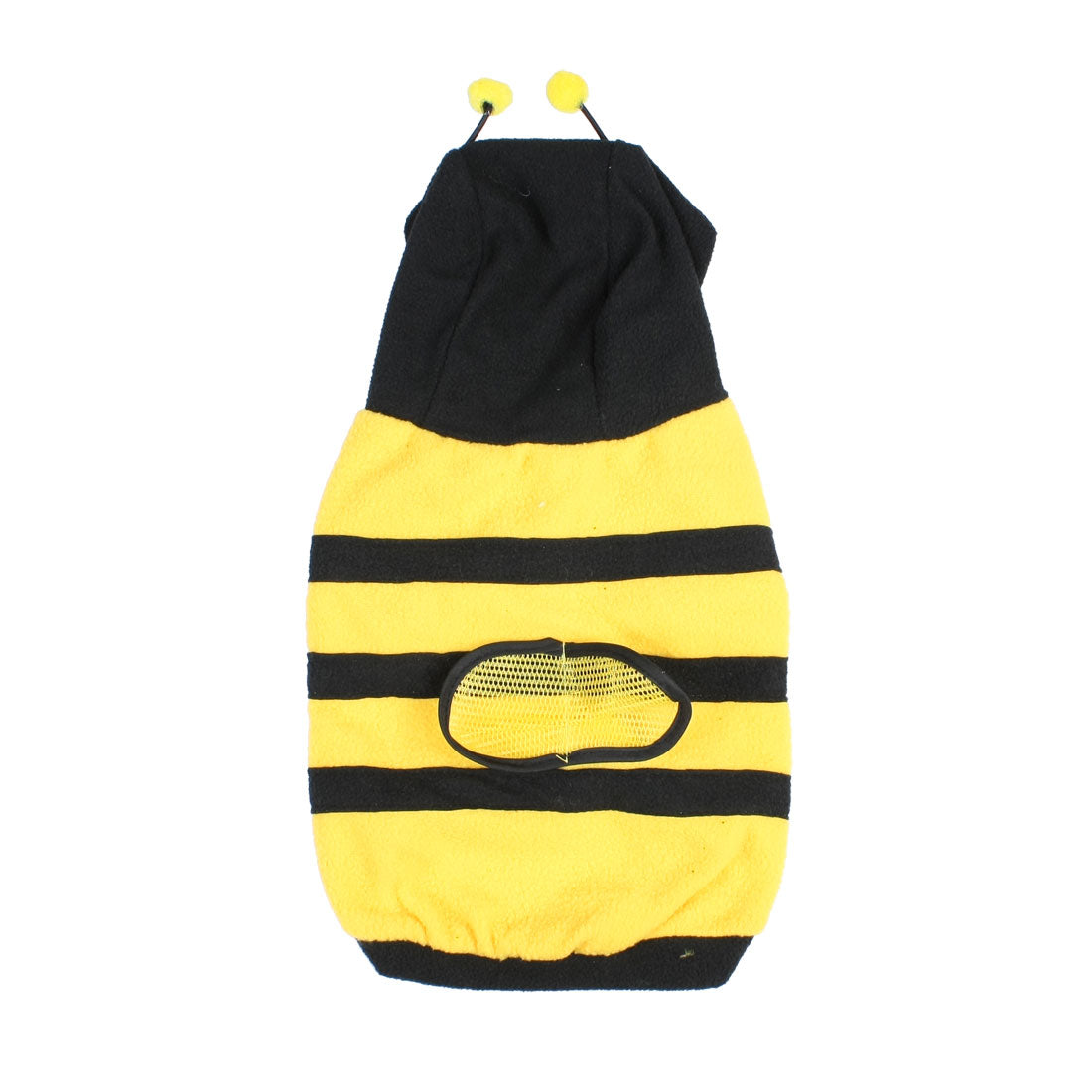 Unique Bargains Size M Yellow Bumblebee Pet Yorkie Dog Clothes Winter Hood Coat Jakcket Apparel