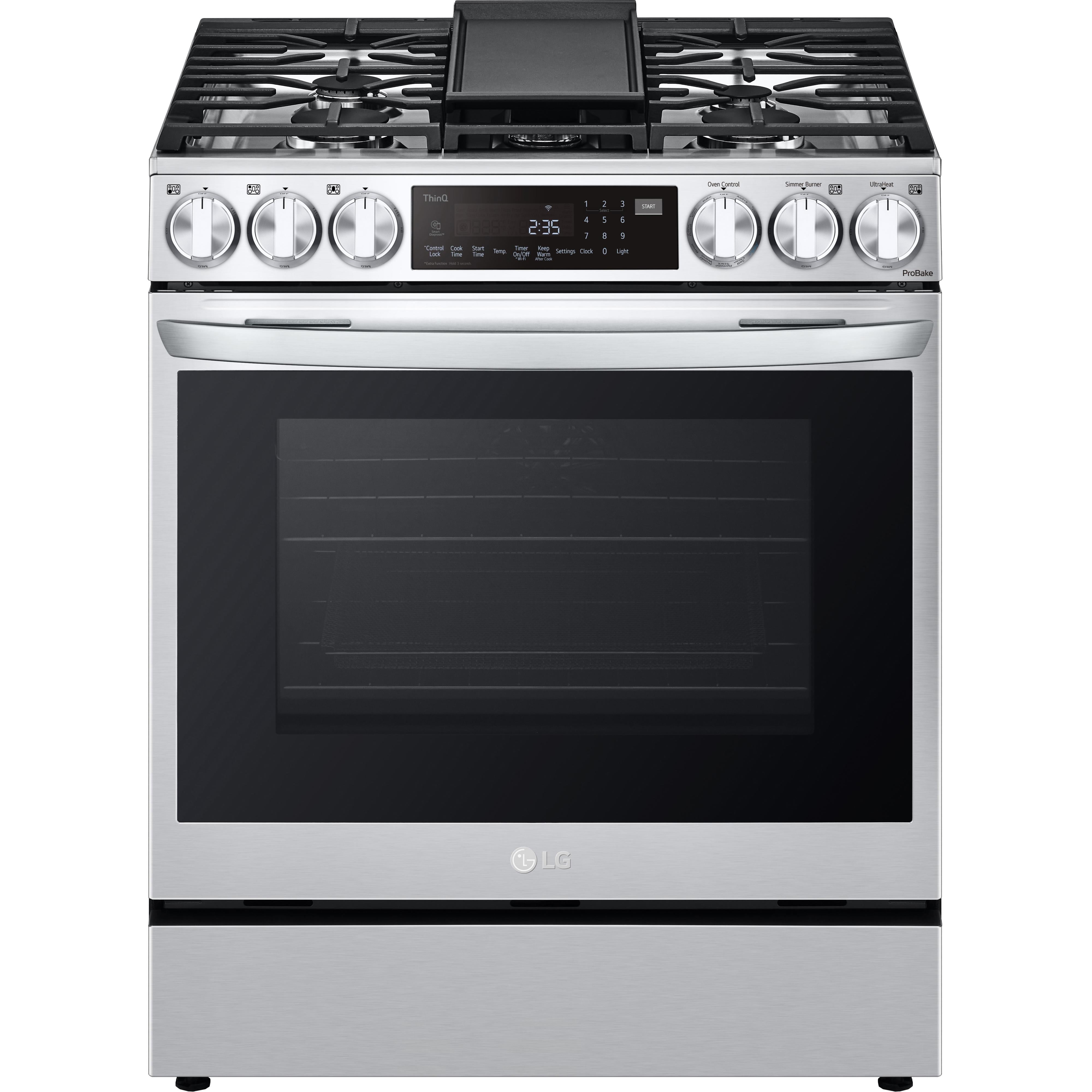 LG 30-inch Slide-In Gas Range with Air Fry LSGL6335F