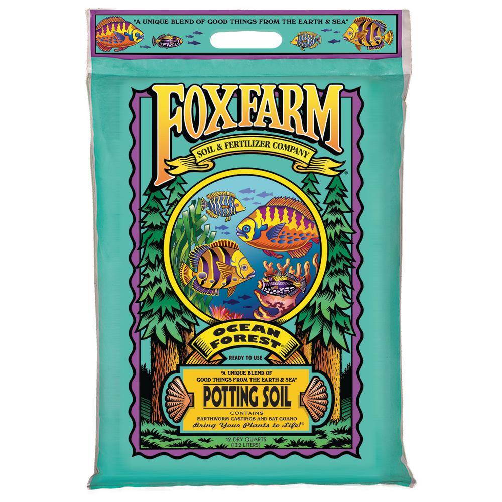 FOXFARM Ocean Forest wHappy Frog Garden Potting Soils 12 Quart FX14053 + FX14054