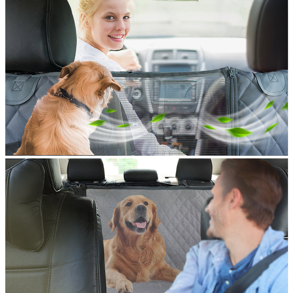 PetPal Hammock-style Universal fit Backseat Cover Breathable Waterproof Scratch-resistant Rear Seat Cover For Pets or Large Small Breed Dog