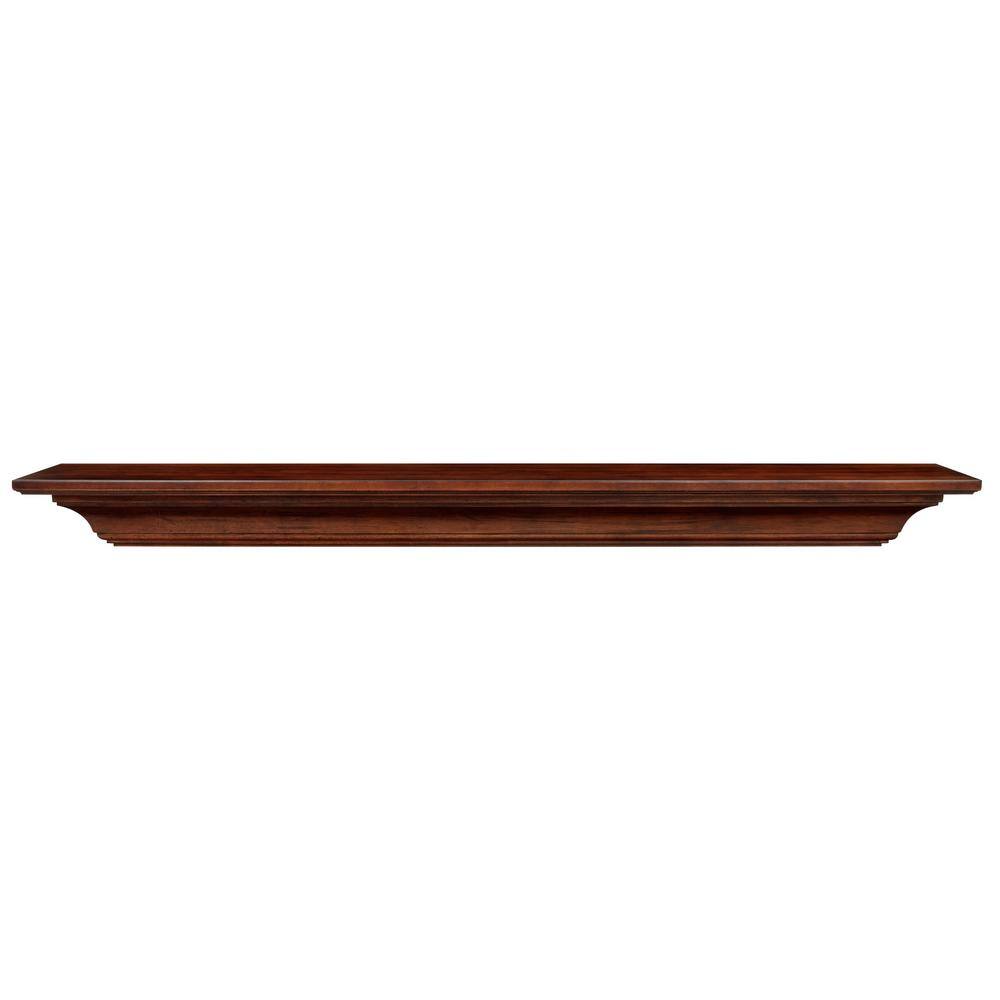 Pearl Mantels 5 ft. Antique Cap-Shelf Mantel RPS6041890D