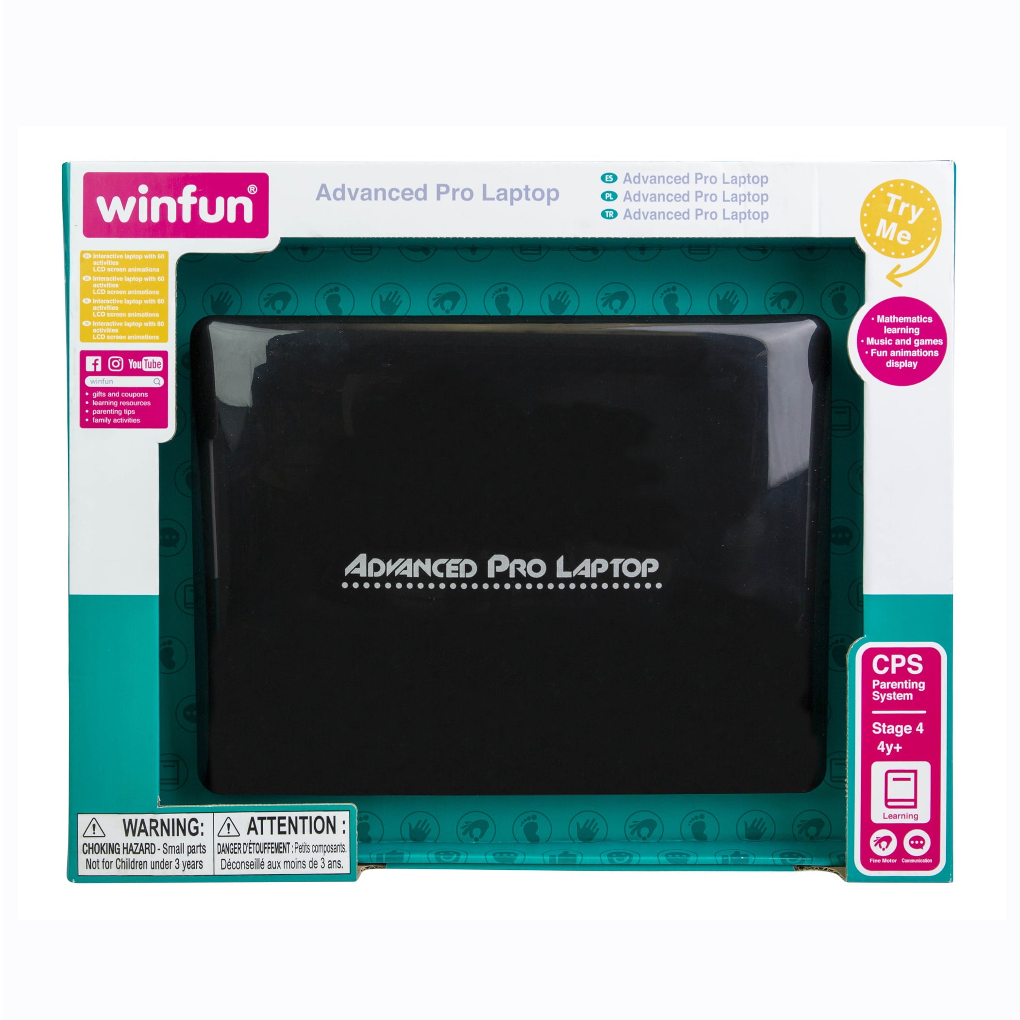 Winfun Advanced Pro Play Laptop Style#008085 - Children's Electronic Learning Aid - 4 Years and up