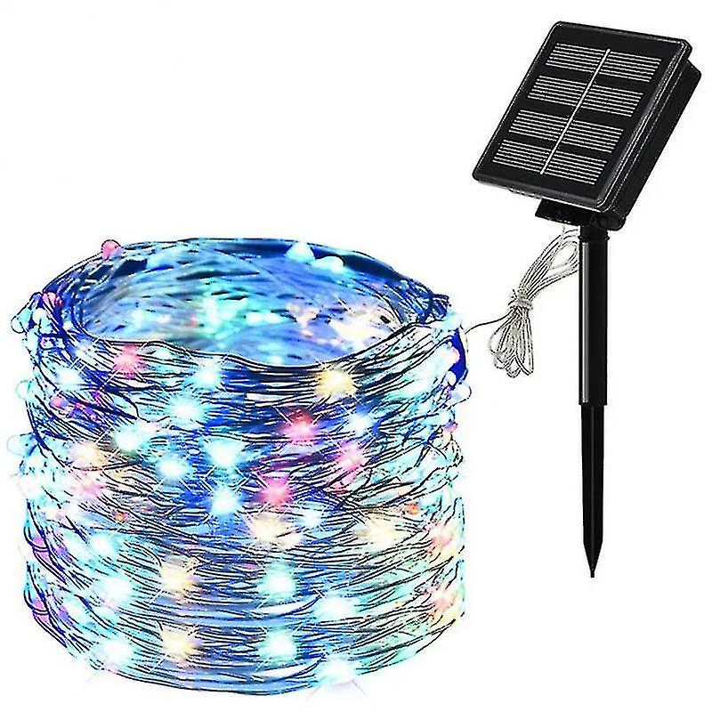 Color Led Solar Copper Line Lights Outdoor Waterproof Fairy Garland String Lights Party Garden Solar Lamp Decor 22 M Christmas