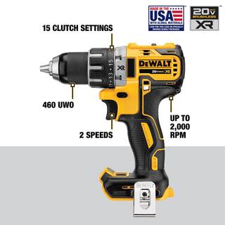 DW 20V MAX XR Cordless Brushless DrillImpact 2 Tool Combo Kit with (2) 20V 2.0Ah Batteries and Charger DCK283D2