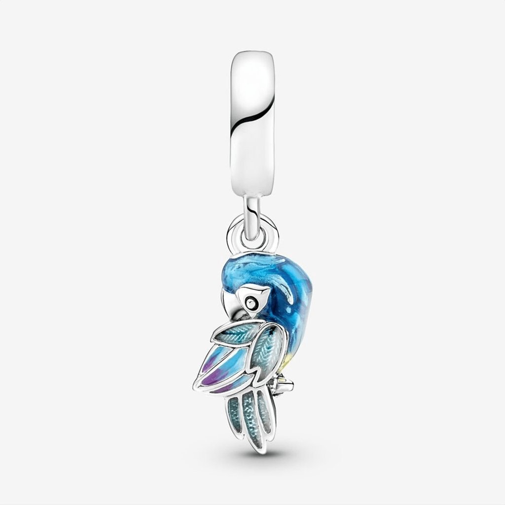 PANDORA  Jungle Paradise Parrot Dangle Charm