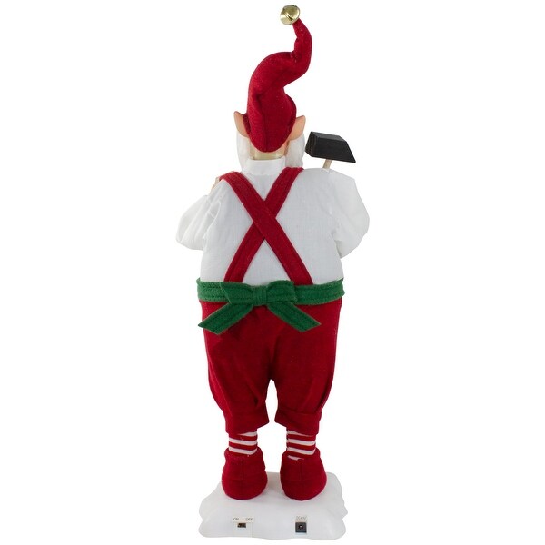 Santa's Workshop Elf Animated Standing Christmas Figure