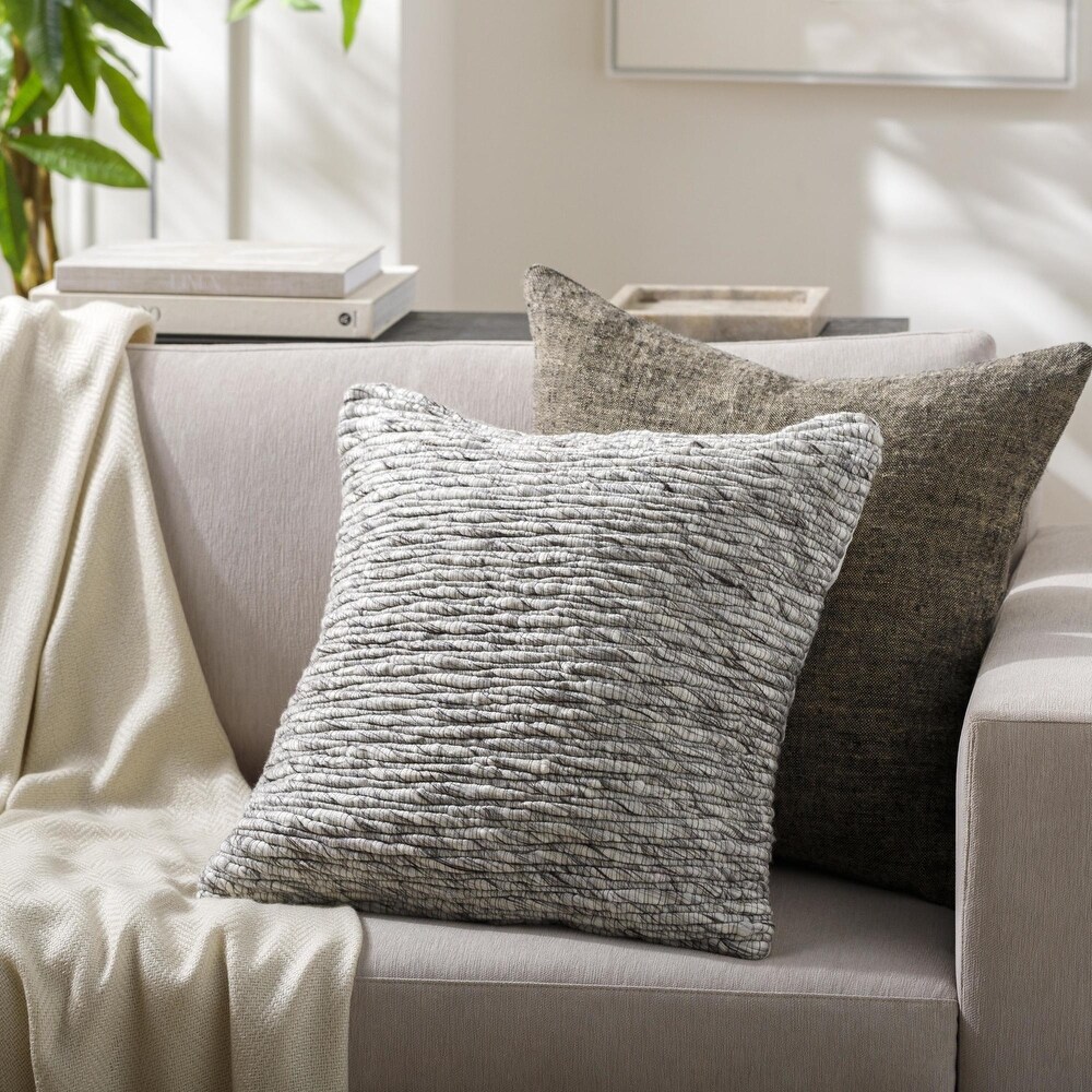 Burkley Woven Throw Pillow