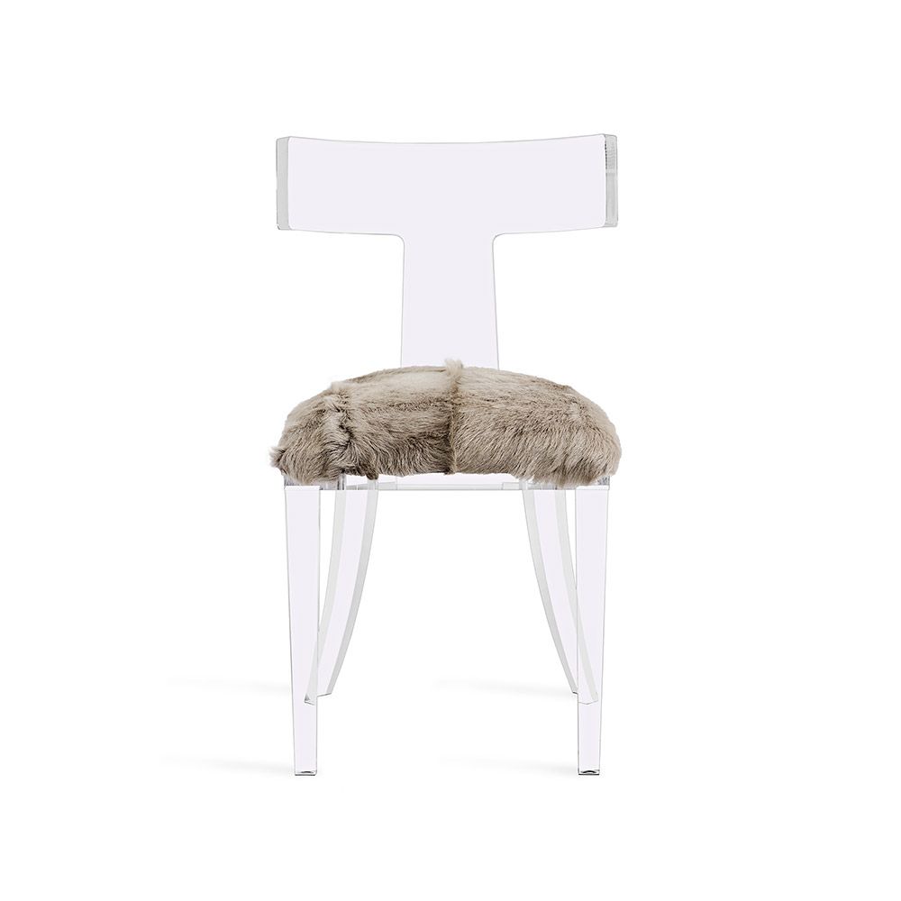 Tristan Acrylic Klismos Chair in Various Colors