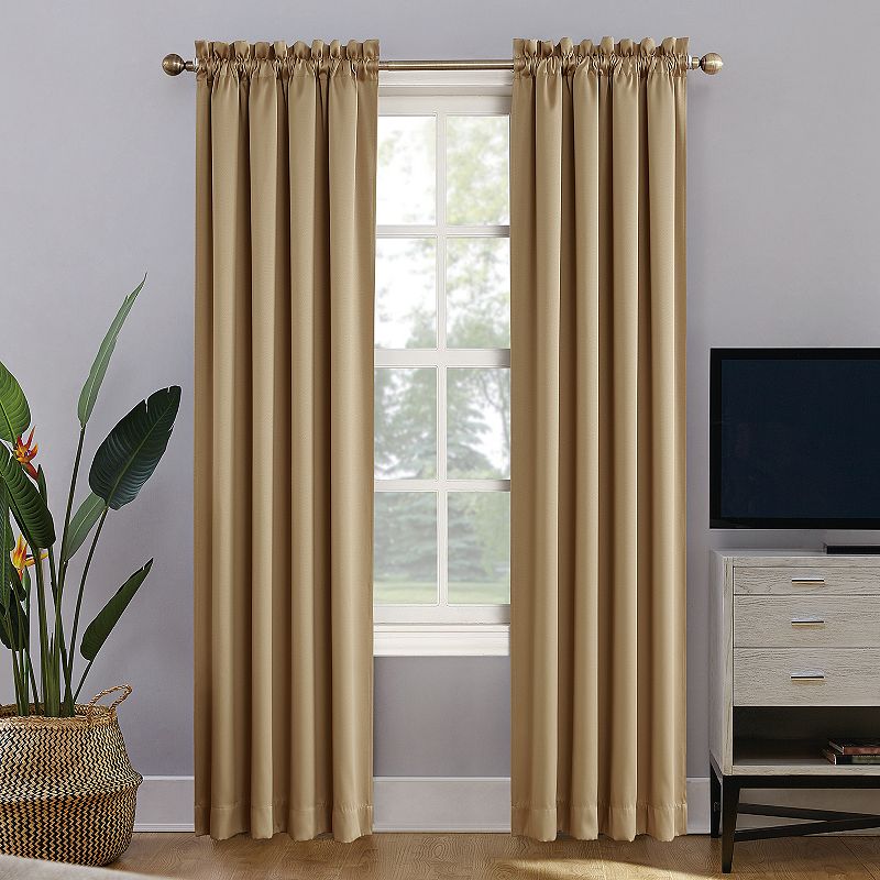 Sun Zero Oslo Theater Grade Extreme 100% Blackout Rod Pocket Curtain Panel