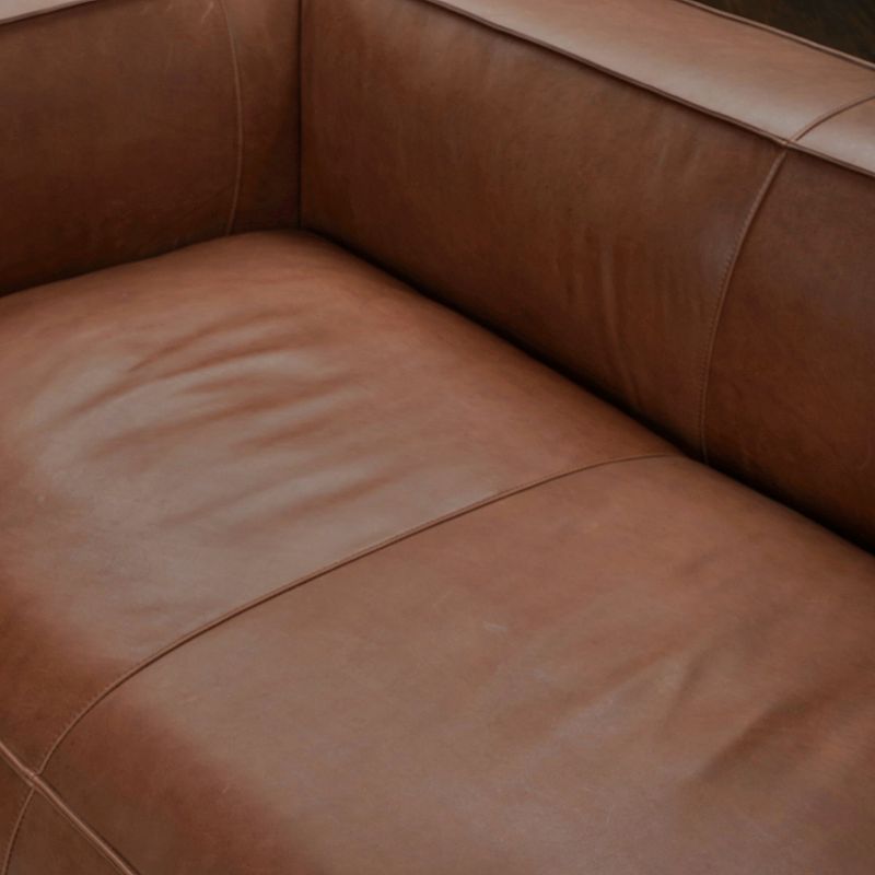 F.c Design Leather Stationary Sofa