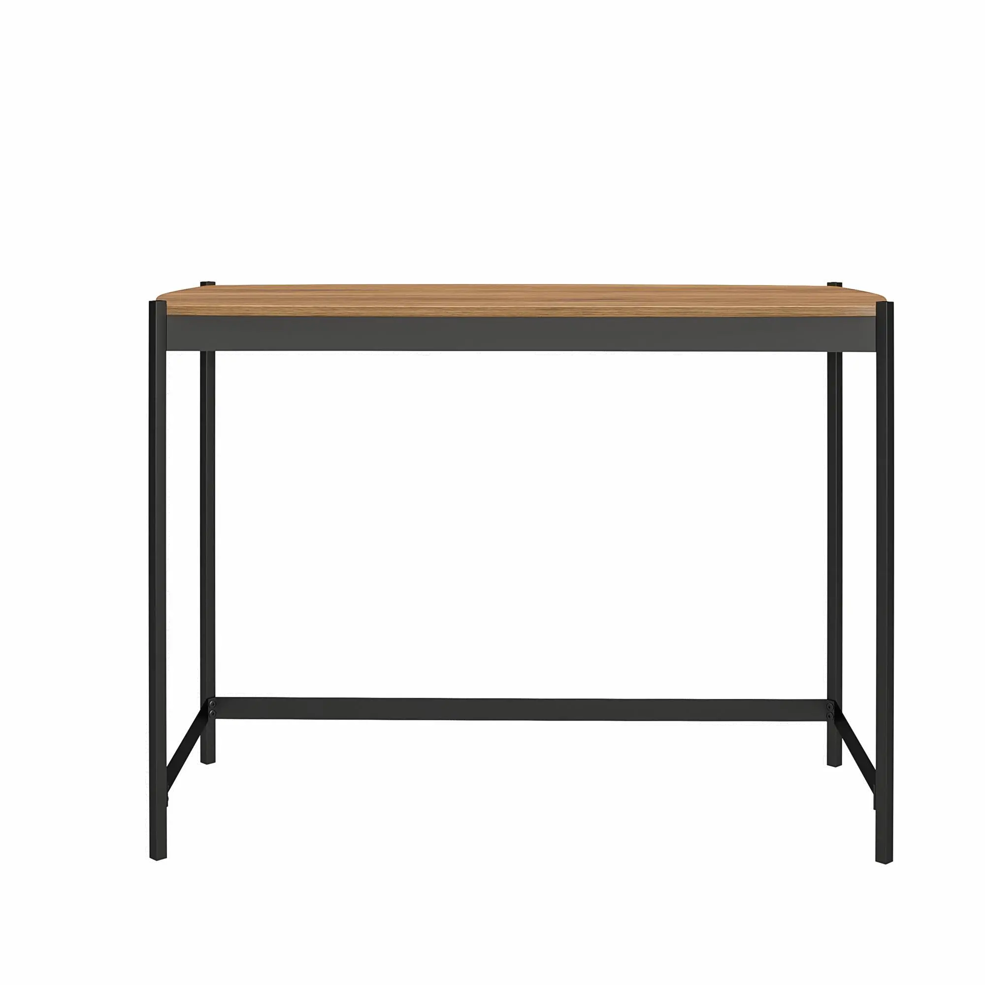 Tallulah Walnut and Gunmetal Gray Desk