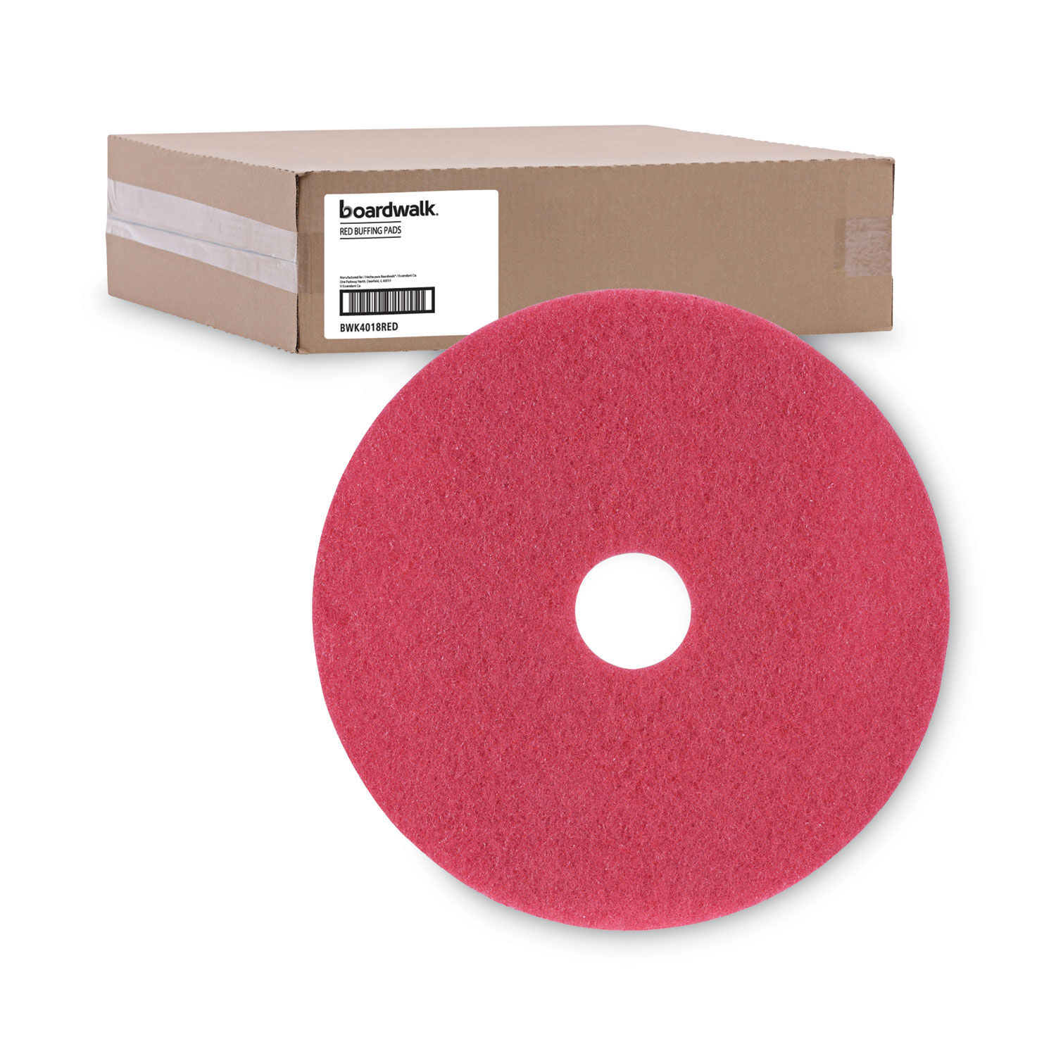 Buffing Floor Pads by Boardwalkandreg; BWK4018RED