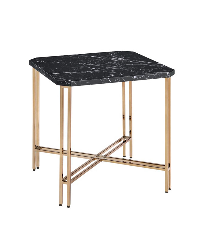 Steve Silver Daxton 22 Faux Marble Square End Table