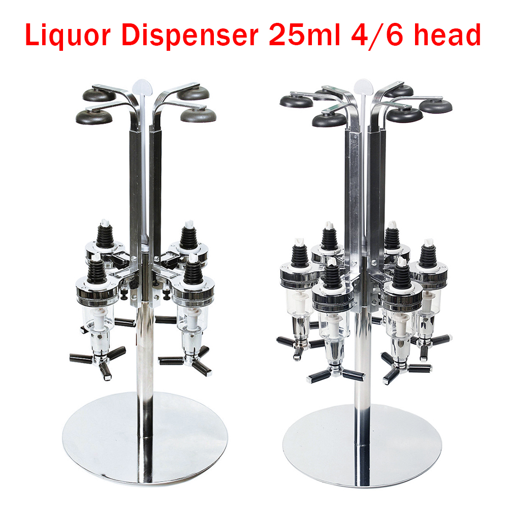 TOOL1SHOoo Liquor Wine Dispenser 25ml Bottle Dispenser Bar Dispenser 4/6 Head Fancy Wine Bottle