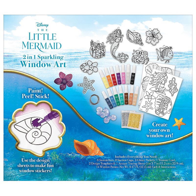 Cra-Z-Art The Little Mermaid 2-in-1 Window Set