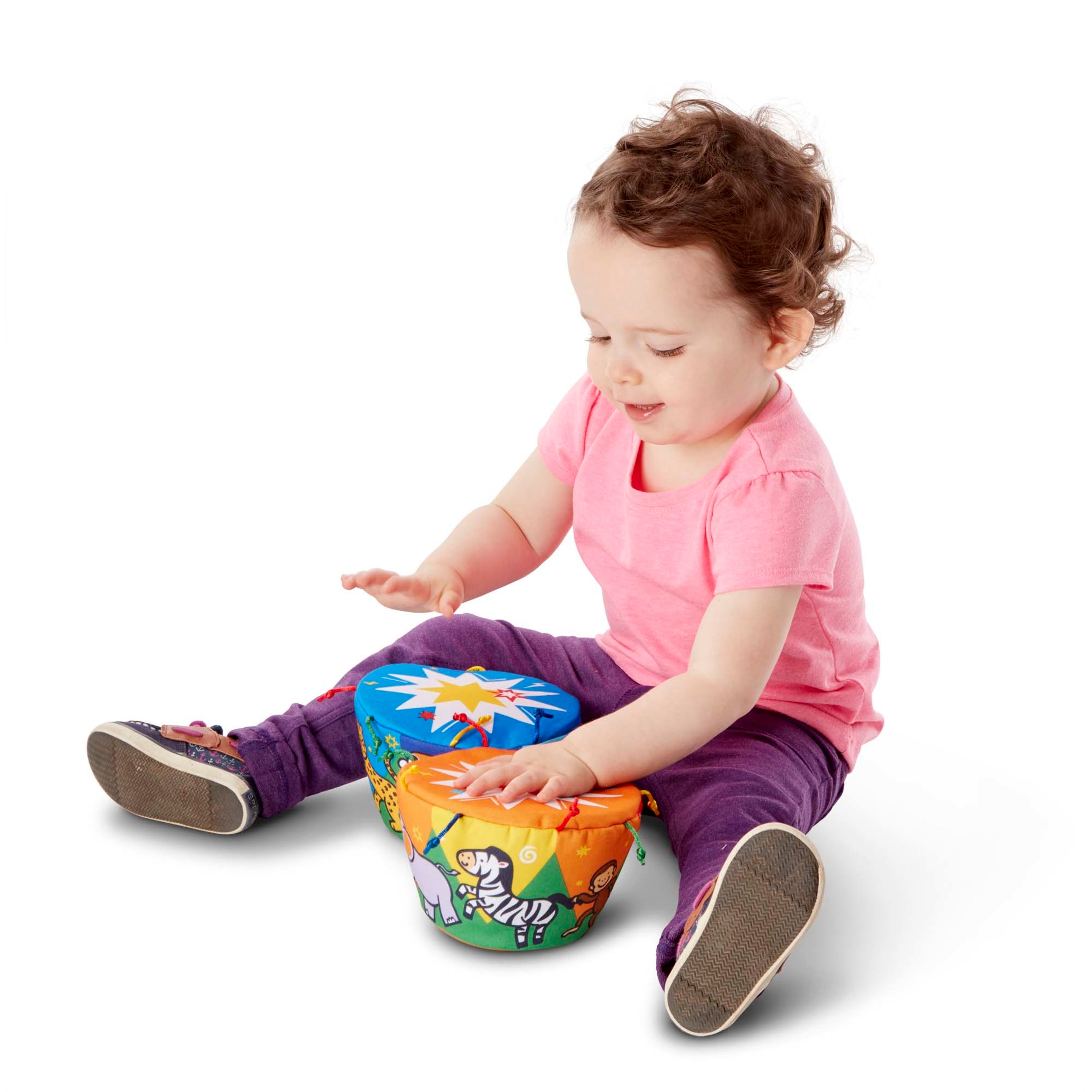 Melissa and Doug K's Kids Bongo Drums Soft Musical Instrument