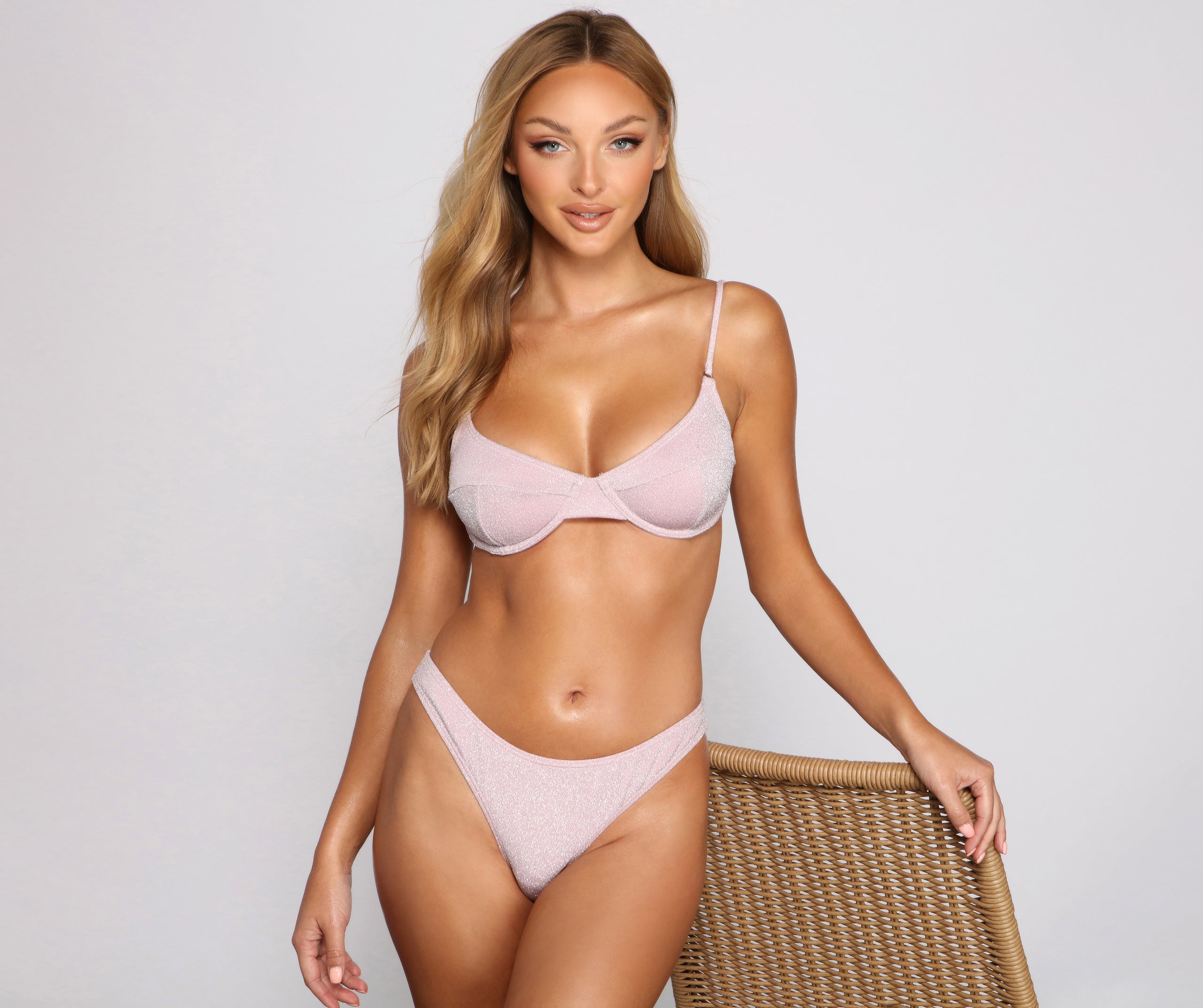 Glow N' Shimmer Low Rise Bikini Bottoms