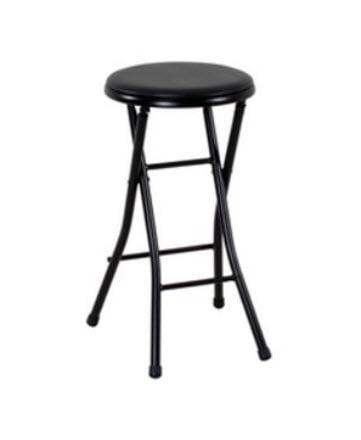 Mainstays Folding Metal Stool, Black