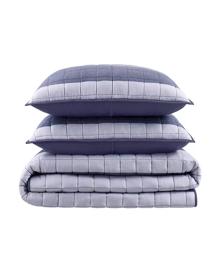 Serta Simply Comfort Billy Textured Stripe Quilt Set Collection