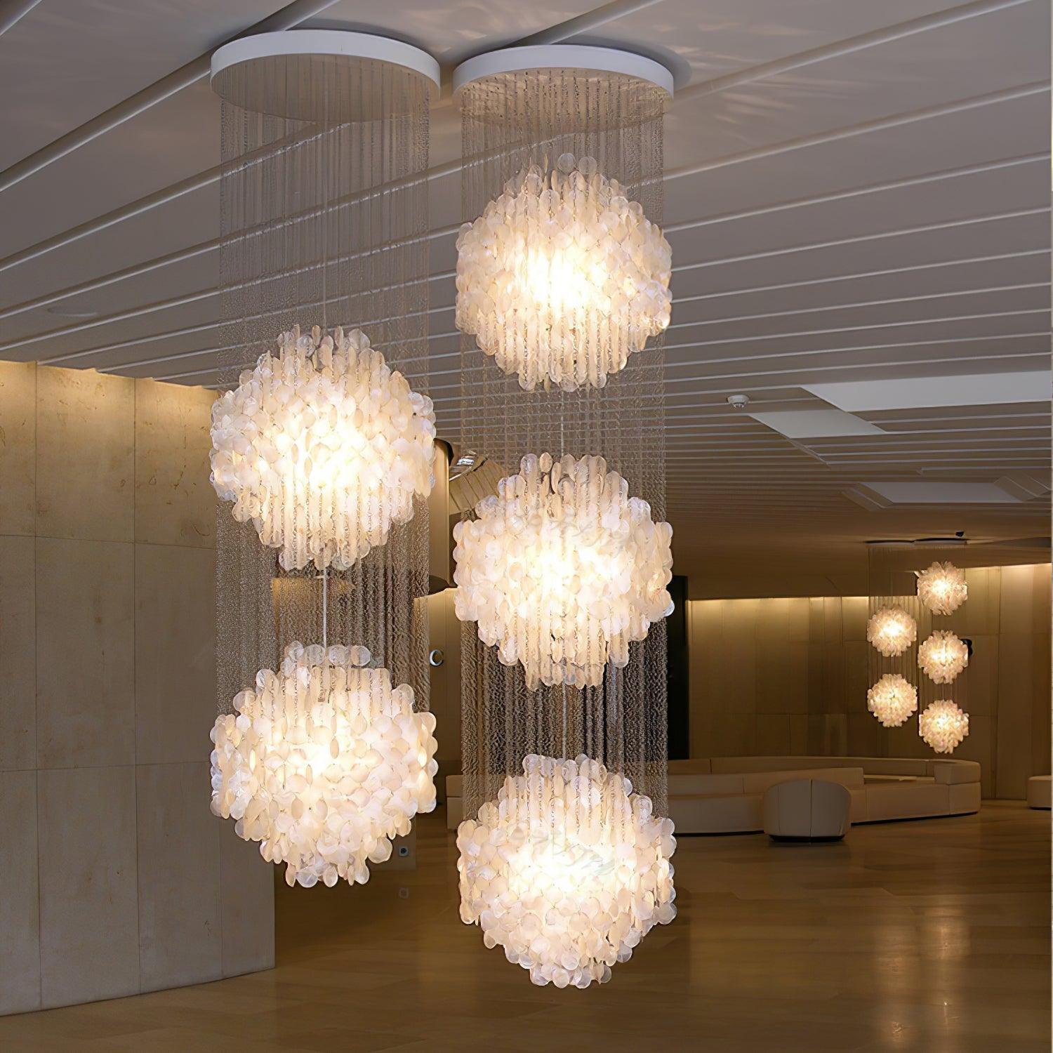 Shell Waterfall Chandelier