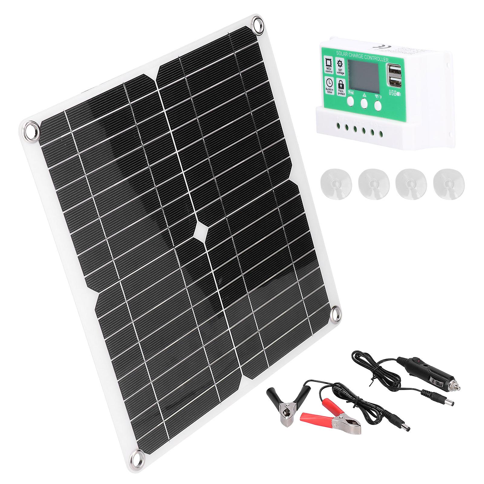 40w 18v Monocrystalline Silicon Flexible Solar Panel With 10a Solar Charge Controller For Outdoor