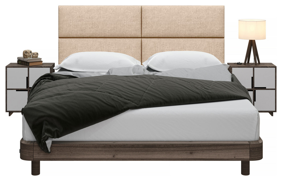 Jaxx Panelist Modern Padded Headboard  Set of 4 Panels   Transitional   Headboards   by Avana Comfort  Houzz