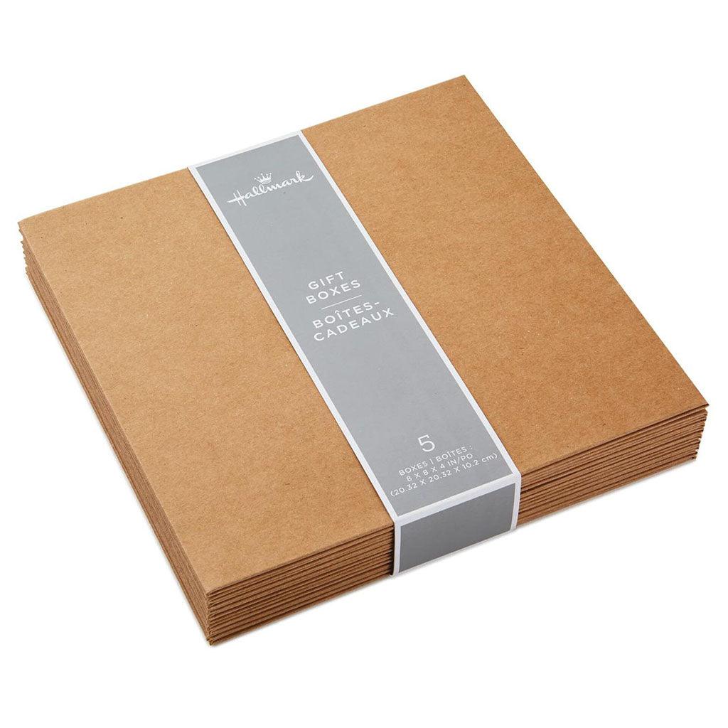 Hallmark  Kraft Paper 5-Pack Square Boxes