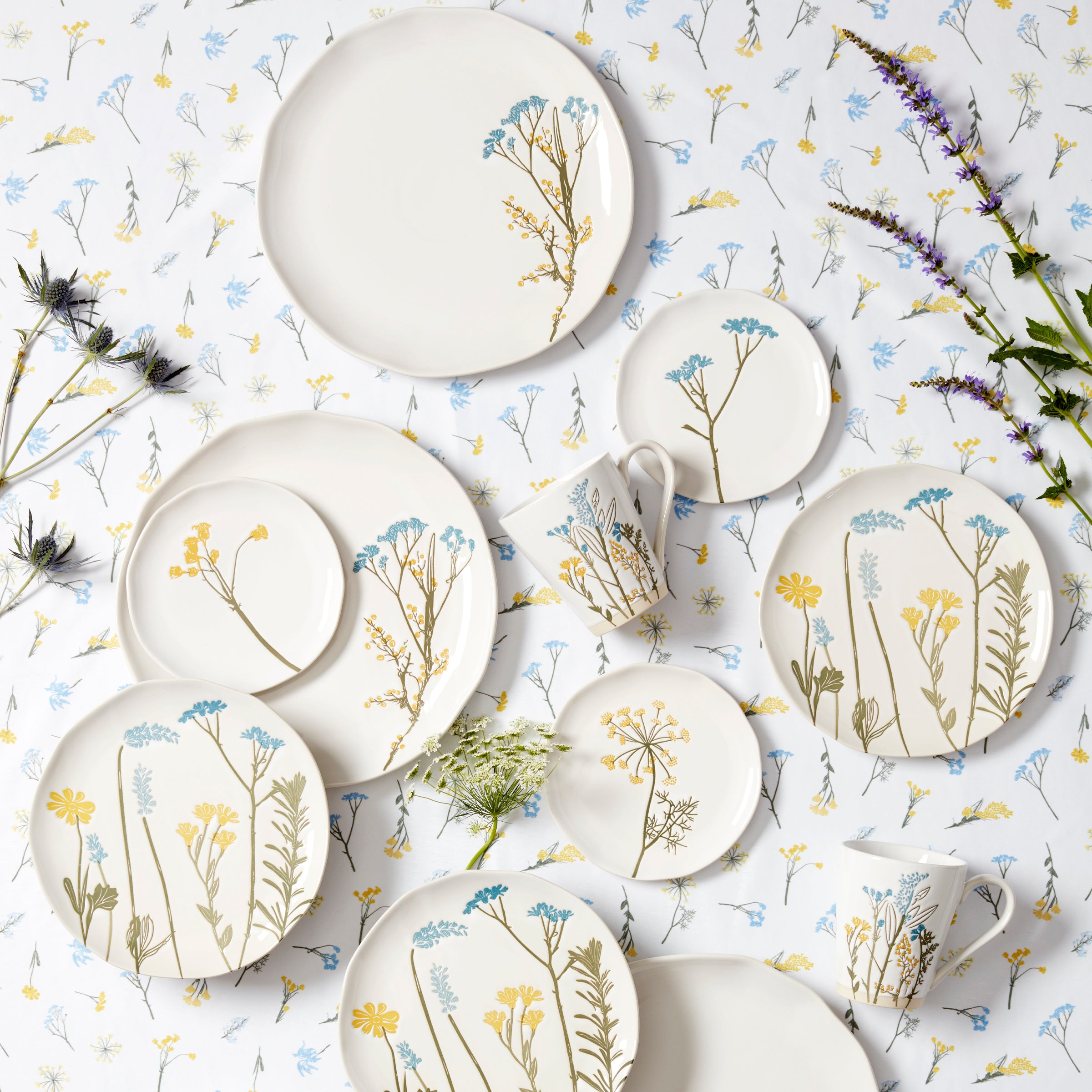 Wildflowers Dinner Plates, Set of 4