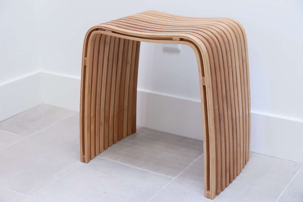 M Bamboo Spa Stool   Asian   Vanity Stools And Benches   by In This Space  Houzz