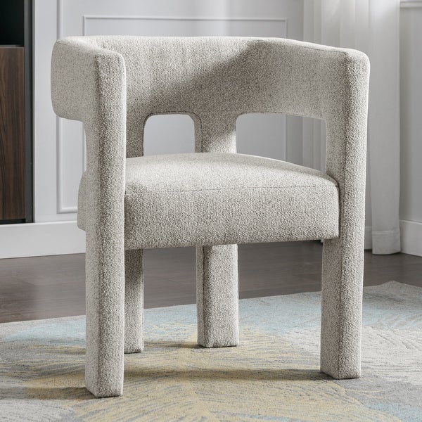 Contemporary Designed Fabric Upholstered Accent Chair Dining Chair