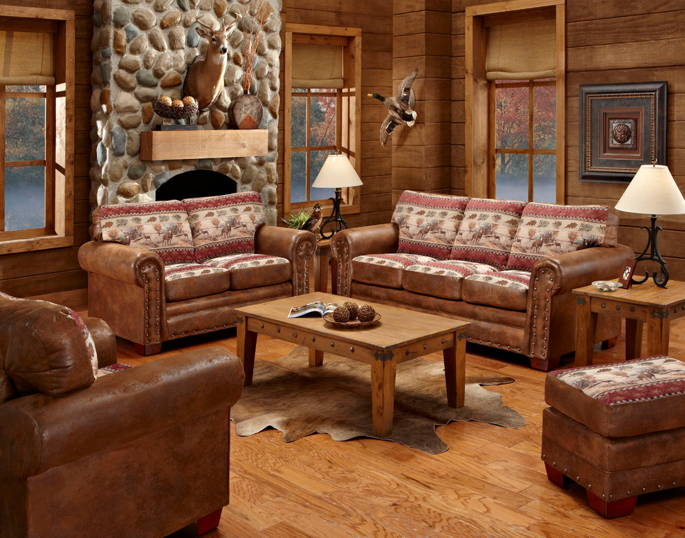 American Furniture Classics Model 8500 50S Deer Valley 4 Piece Set with Sleeper   Rustic   Living Room Furniture Sets  Houzz