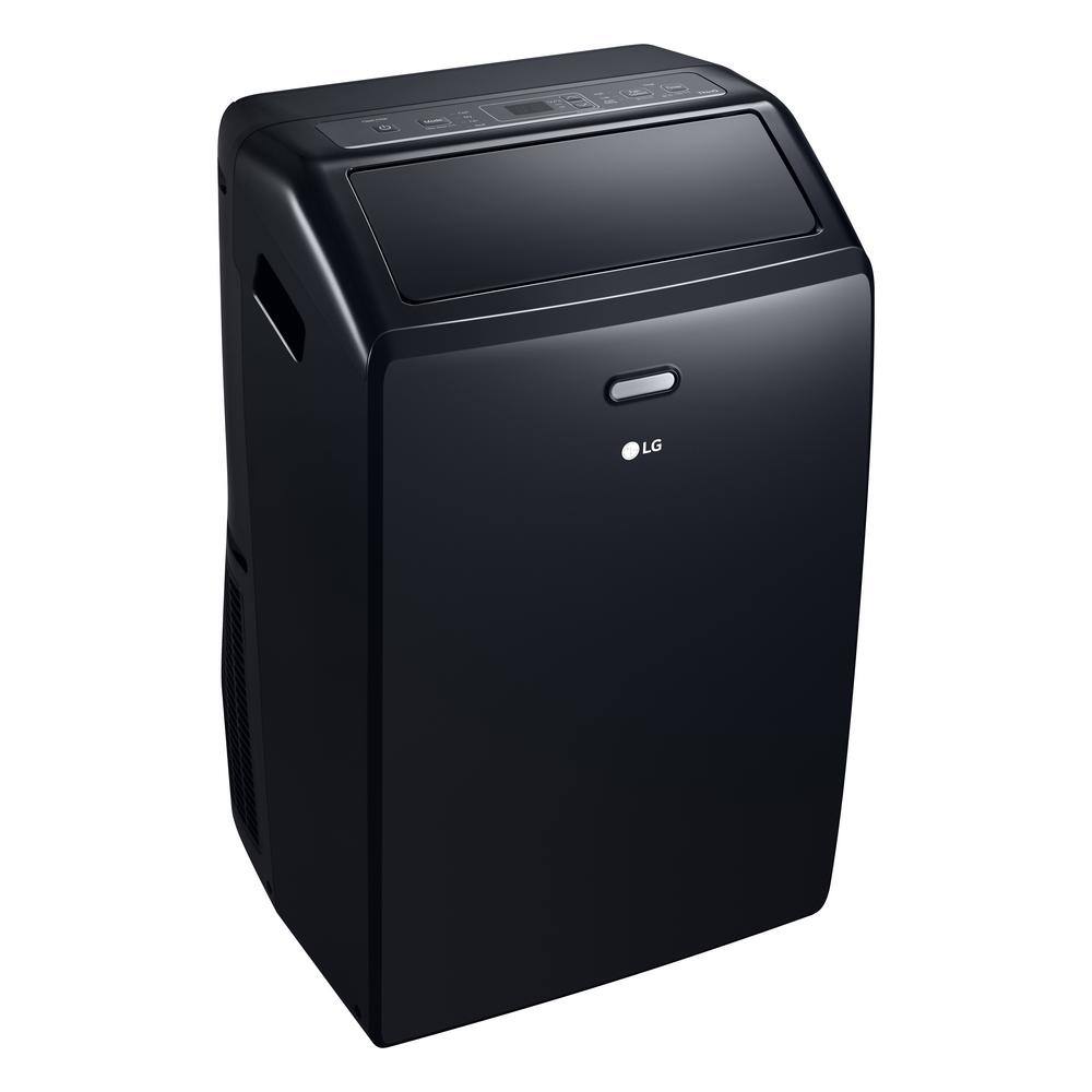 LG 10000 BTU (DOE) 115-Volt Portable Air Conditioner Cools 450 sq. ft. with Dehumidifier Function Wi-Fi Enabled in Black LP1023BSSM