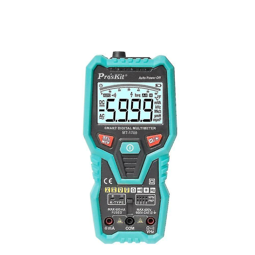 Naiwang Pro'skit Mt-1708 Multimeter 35/6 Fully Automatic Smart Short Circuit Proof High Precision True Rms Adc Adv Digital Tester