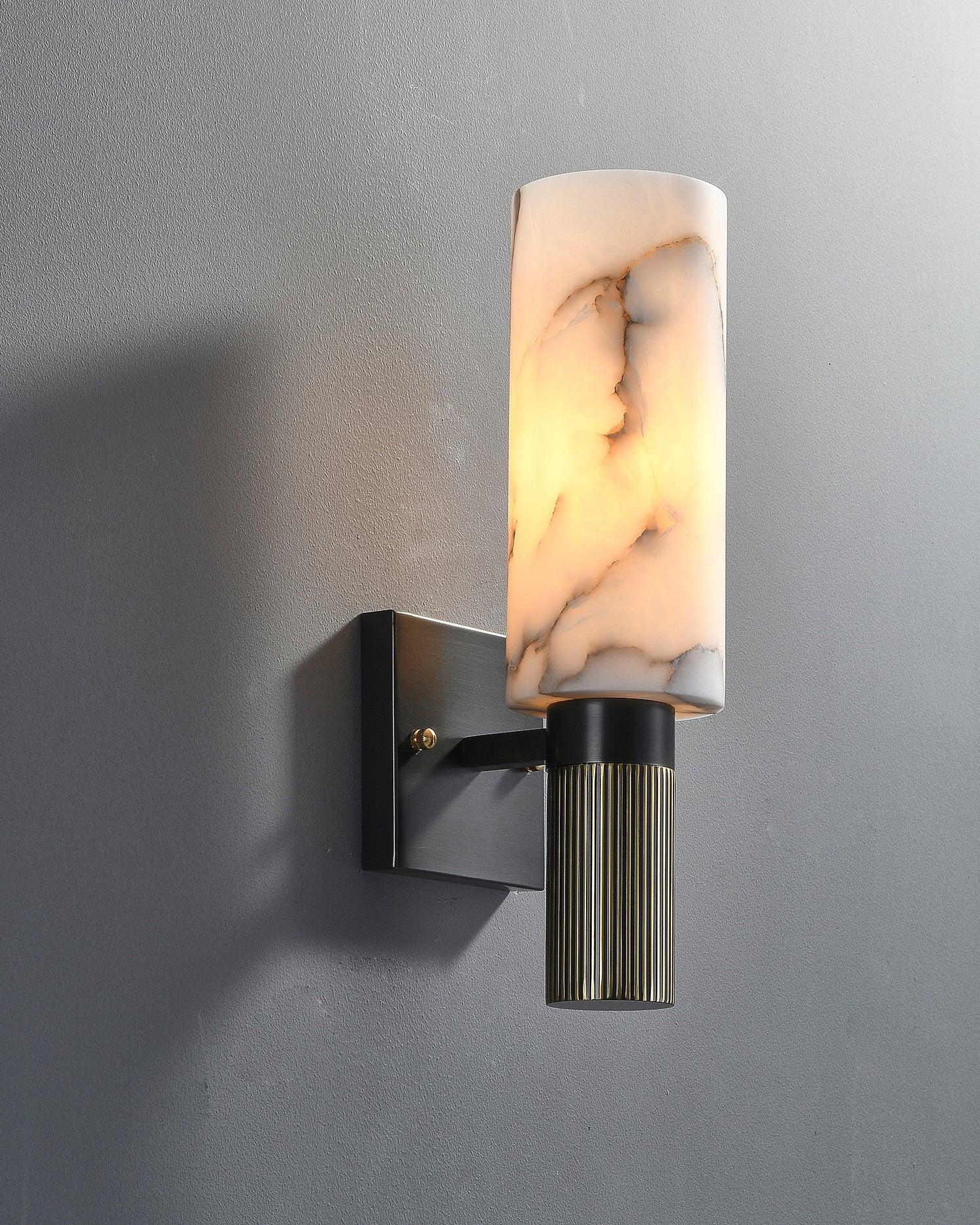 Torch Alabaster Sconce