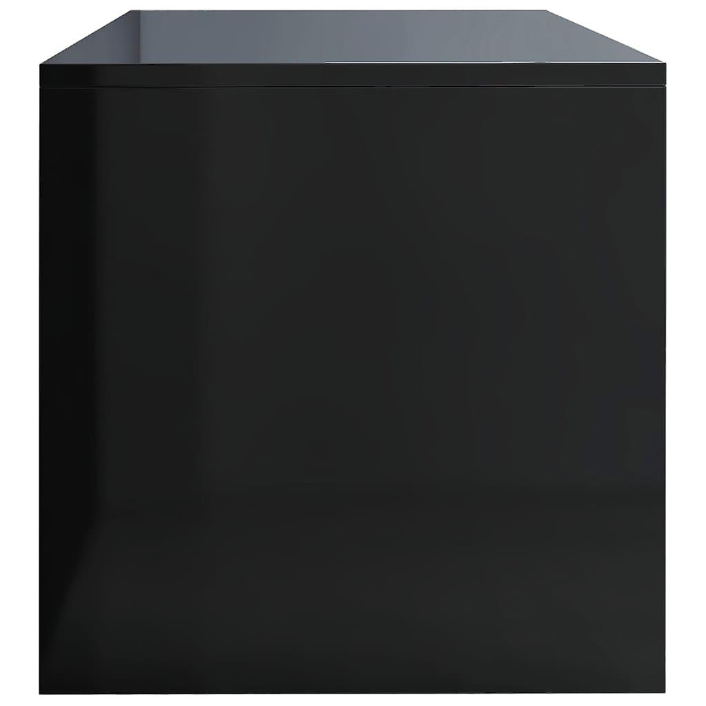 Tv Cabinet High Gloss Black 100x40x40 Cm Engineered Wood